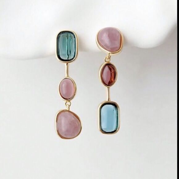 Bohemian drop earrings A164 - Picture 3 of 6